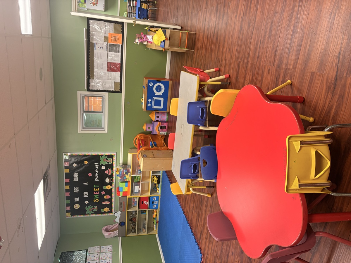 Bright, welcoming classroom space